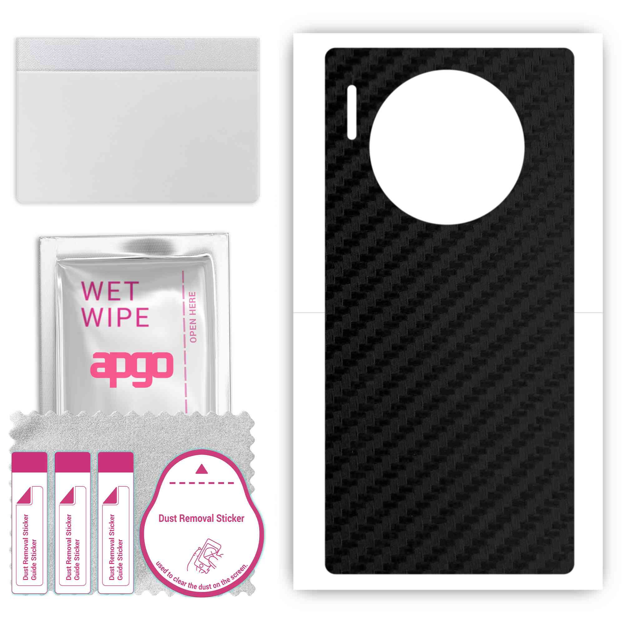 apgo Protective Skin Sticker for the back compatible with Huawei Mate 30E Pro 5G, Wrap Film, Foil, Vinyl - Pattern Carbon Black
apgo Protective Skin Sticker for the back compatible with Huawei Mate 30E Pro 5G, Wrap Film, Foil, Vinyl - Pattern Carbon Black