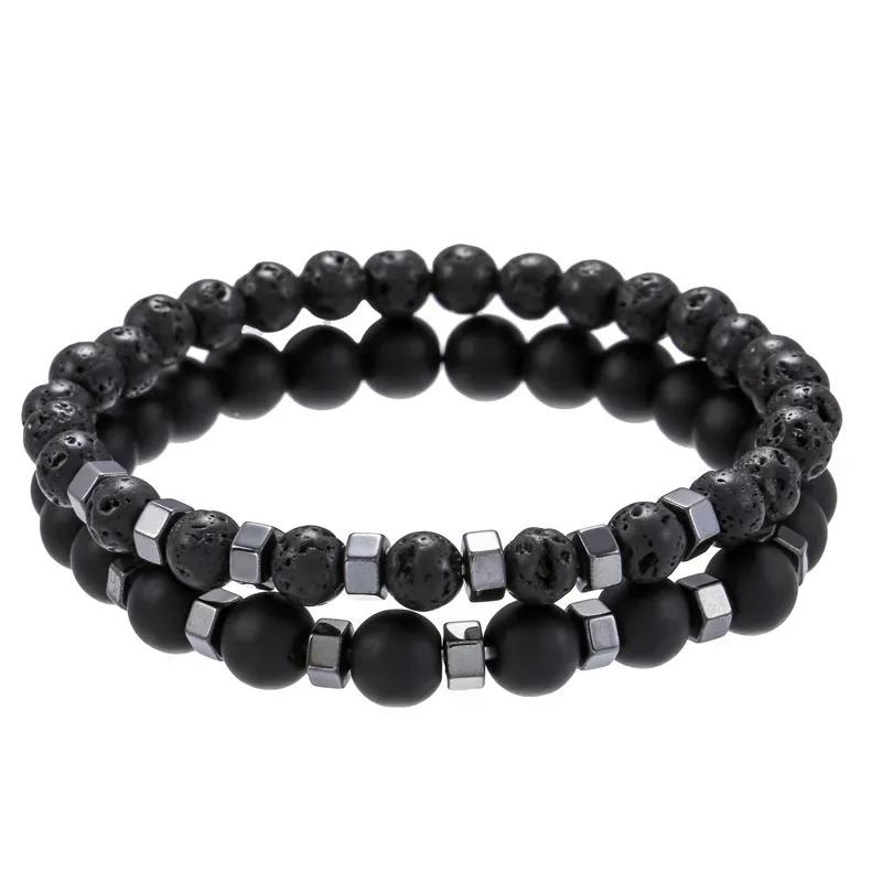 2pcs/set Beaded Bracelet Men Lava Stone Agate Tiger Eye Bead Charm Men Women Bracelet Sets Zircon Best Gifts Pulsera
2pcs/set Beaded Bracelet Men Lava Stone Agate Tiger Eye Bead Charm Men Women Bracelet Sets Zircon Best Gifts Pulsera