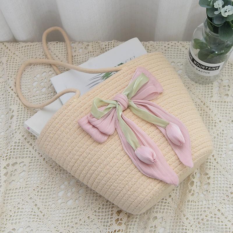 Handmade Shopping Tote Bags 2025 Casual Solid Color Cotton Woven Bag Large Capacity Square Summer Bohemia Beach Bag with Scarves
Handmade Shopping Tote Bags 2025 Casual Solid Color Cotton Woven Bag Large Capacity Square Summer Bohemia Beach Bag with Scarves