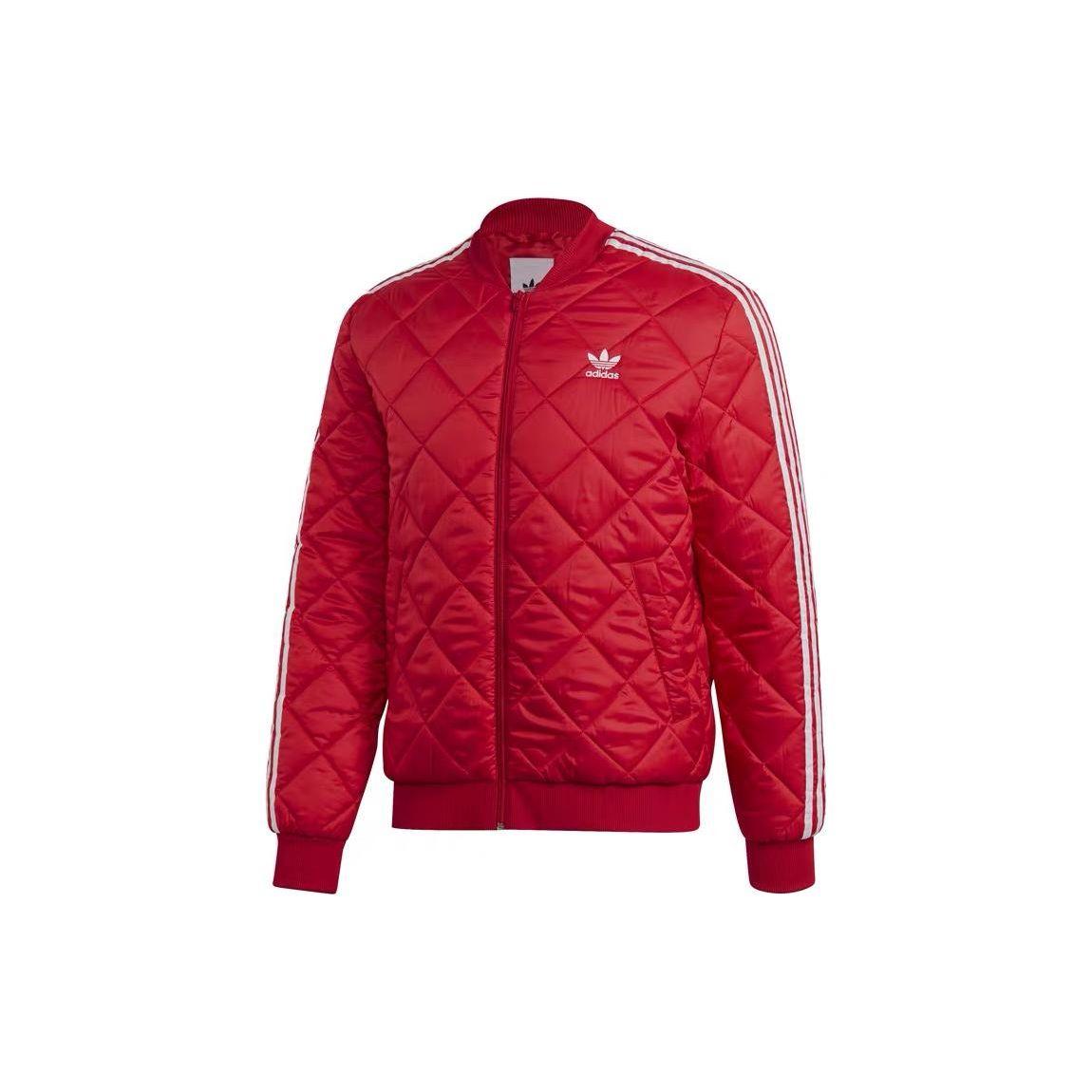 Adidas Мужская бейсбольная хлопковая куртка с принтом логотипа-трилистника Originals, красная EB4073 S
Adidas Мужская бейсбольная хлопковая куртка с принтом логотипа-трилистника Originals, красная EB4073 S