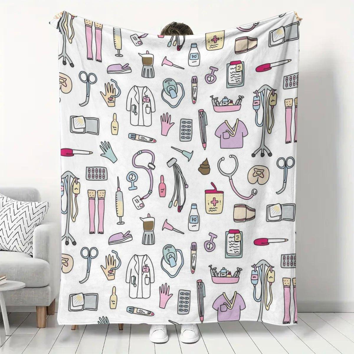 NurseThemed Medical Print Flannel Blanket Soft Warm Full Size Home Office Travel Gift 75x100cm (30x40inch)
NurseThemed Medical Print Flannel Blanket Soft Warm Full Size Home Office Travel Gift 75x100cm (30x40inch)
