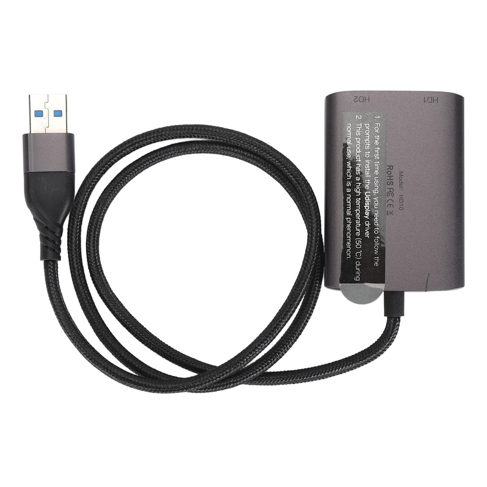 USB to HD Multimedia Interface Adapter HD 1080P Portable USB3.0 Type C to Dual HD Multimedia
USB to HD Multimedia Interface Adapter HD 1080P Portable USB3.0 Type C to Dual HD Multimedia