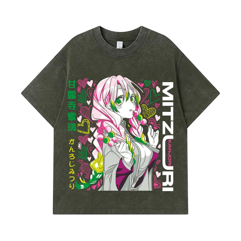 275 GSM Washed T-shirts 100% Cotton Demon Slayer V102 Mitsuri Print Unisex Heavy Cotton T Shirt S армия зеленый
275 GSM Washed T-shirts 100% Cotton Demon Slayer V102 Mitsuri Print Unisex Heavy Cotton T Shirt S армия зеленый