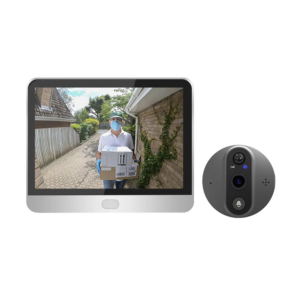 300PA WiFi дверной глазок ночной видеодомофон 1080P камера PIR обнаружение движения для домашней безопасности аксессуары серебряный
300PA WiFi дверной глазок ночной видеодомофон 1080P камера PIR обнаружение движения для домашней безопасности аксессуары серебряный