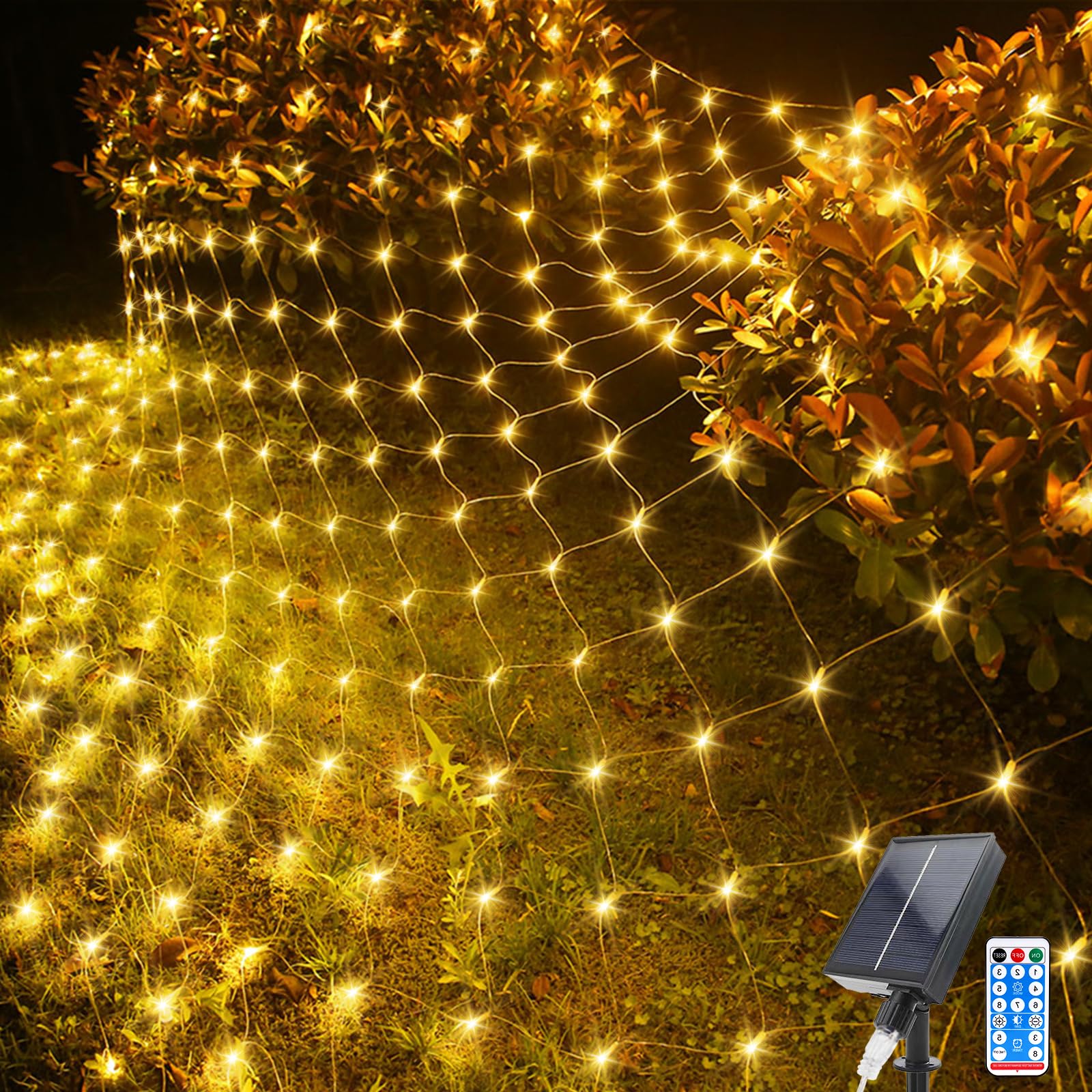 Solar Net Light Outdoor Solar Powered Waterproof Mesh Light for Bushes Fairy String Light for Tree Patio Garden Christmas Decor 150x150cm 96 leds
Solar Net Light Outdoor Solar Powered Waterproof Mesh Light for Bushes Fairy String Light for Tree Patio Garden Christmas Decor 150x150cm 96 leds
