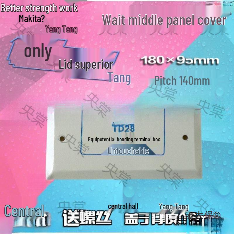 TD28 Terminal Box Panel with Thickened Cover for Bathroom Equipotential Bonding
TD28 Terminal Box Panel with Thickened Cover for Bathroom Equipotential Bonding