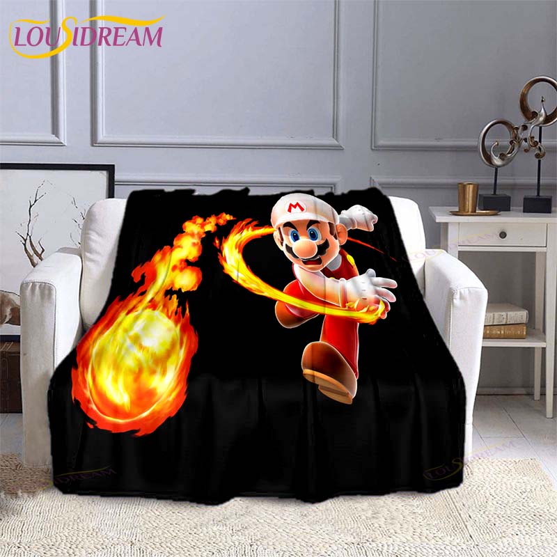 Mario Bros Fashion Blanket Anime Flannel Bed Throw Blanket Soft 3D Printed Cartoon Coverlet Sofa Travel Camping Children blanket 75x90cm
Mario Bros Fashion Blanket Anime Flannel Bed Throw Blanket Soft 3D Printed Cartoon Coverlet Sofa Travel Camping Children blanket 75x90cm