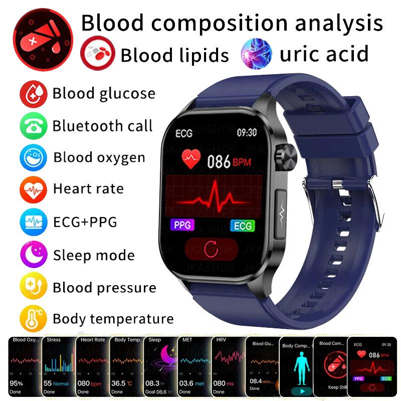 Умные часы ECG+PPG с функцией звонков по BT, push-уведомлениями, физическим обследованием, монитором здоровья, артериального давления, мочевой кислоты, кислорода в крови, спортивные умные часы Black Leather
Умные часы ECG+PPG с функцией звонков по BT, push-уведомлениями, физическим обследованием, монитором здоровья, артериального давления, мочевой кислоты, кислорода в крови, спортивные умные часы Black Leather