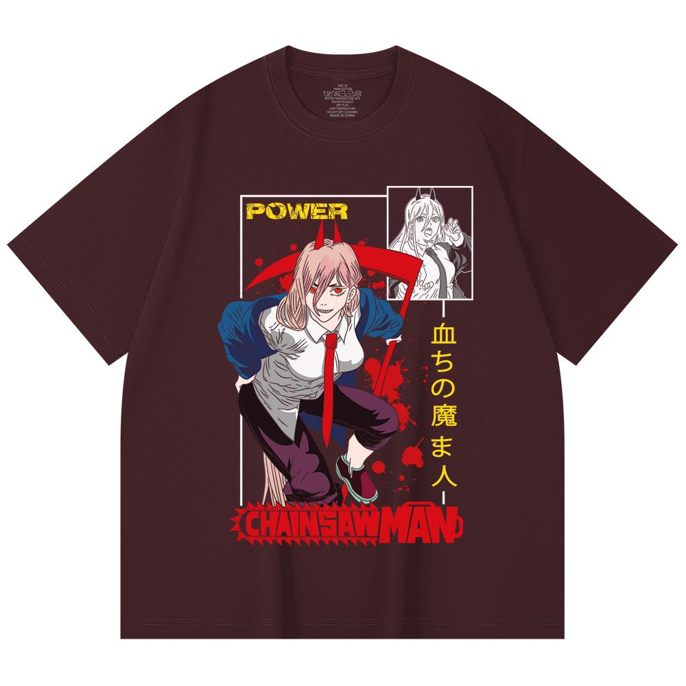 230 Gsm 100% Cotton Chainsaw Man V40 Power Print Unisex Heavy Cotton T Shirt 2XL вина червоного кольору
230 Gsm 100% Cotton Chainsaw Man V40 Power Print Unisex Heavy Cotton T Shirt 2XL вина червоного кольору