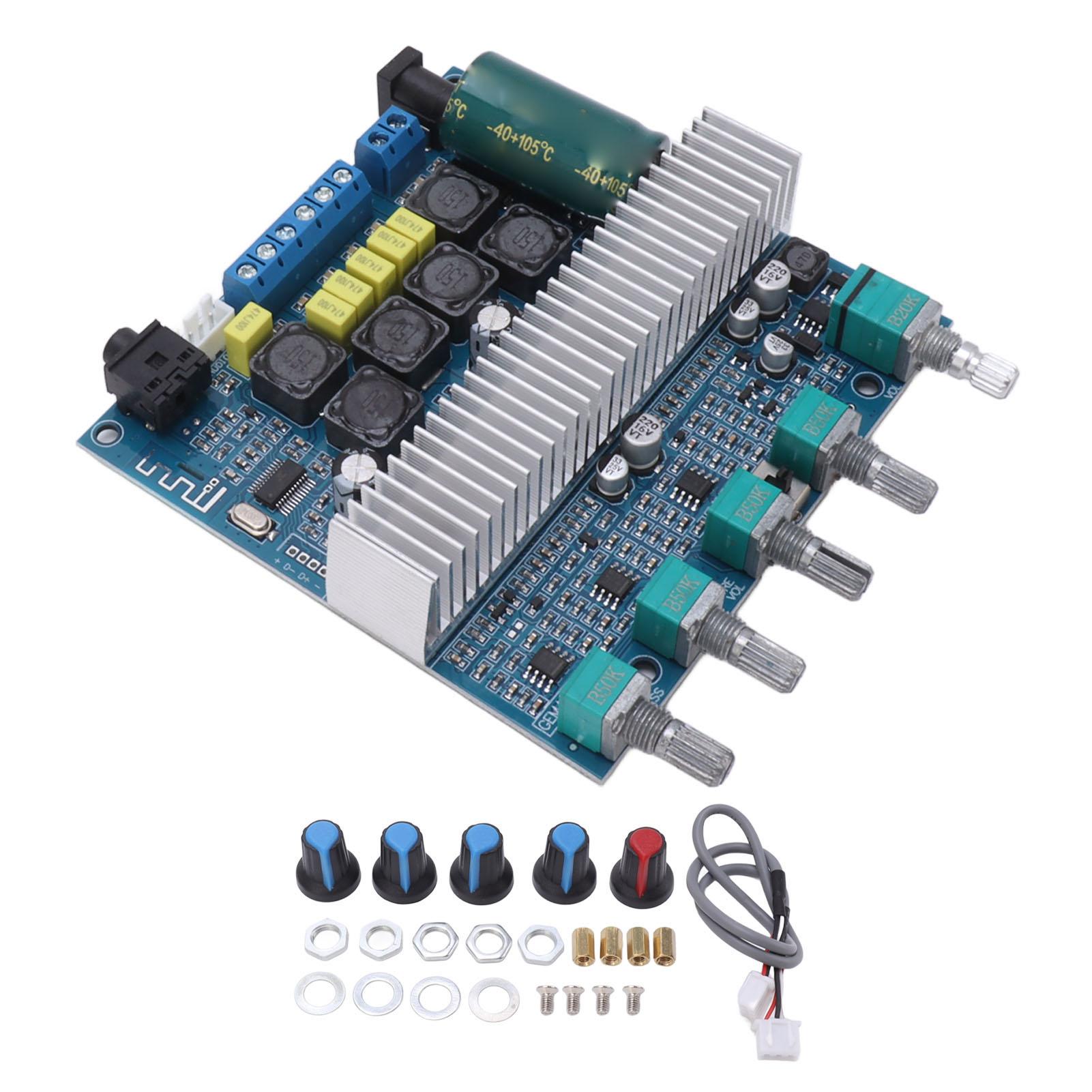 Subwoofer Amplifier Board High Power Bluetooth Audio Amp DC12V24V 2.1 Channel TPA3116 50W+50W+100W
Subwoofer Amplifier Board High Power Bluetooth Audio Amp DC12V24V 2.1 Channel TPA3116 50W+50W+100W