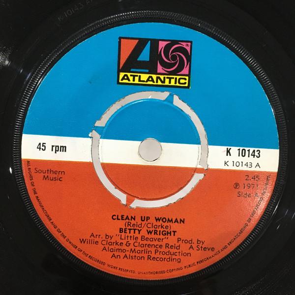 7inch Record BETTY WRIGHT - Clean Up Woman / I ll Love You Fore K10143 Atlantic 1972 UK Soul/Funk Used
7inch Record BETTY WRIGHT - Clean Up Woman / I ll Love You Fore K10143 Atlantic 1972 UK Soul/Funk Used