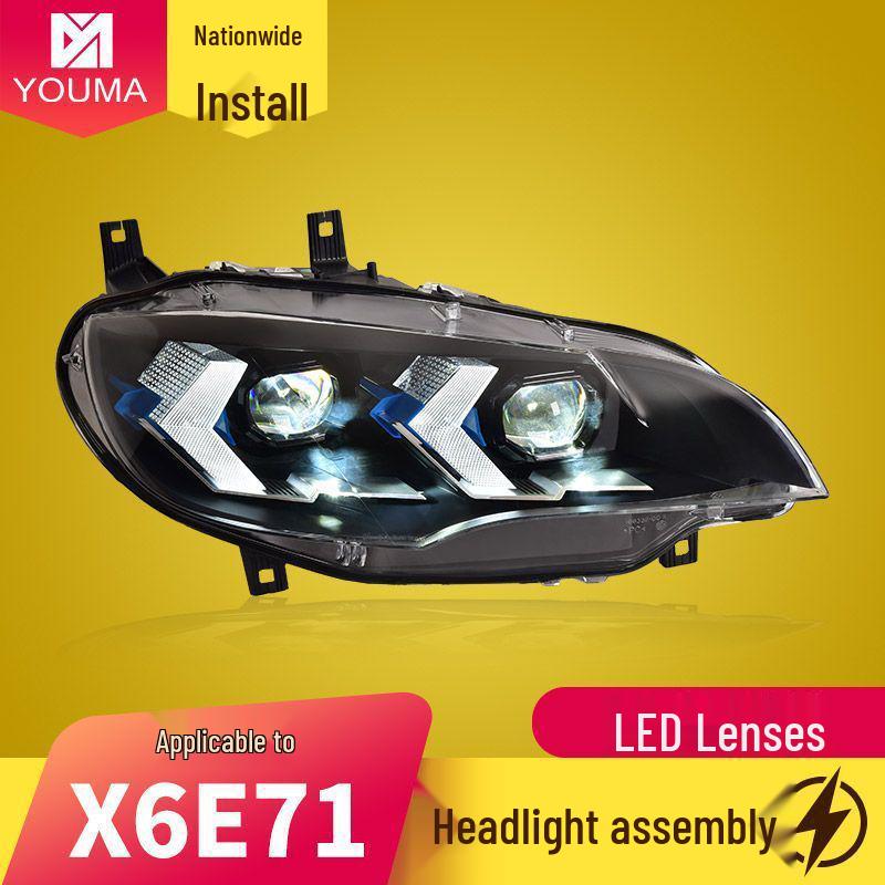 LED Projector Headlights w/ DRL & Turn Signals for 08-13 BMW X6 E71
LED Projector Headlights w/ DRL & Turn Signals for 08-13 BMW X6 E71