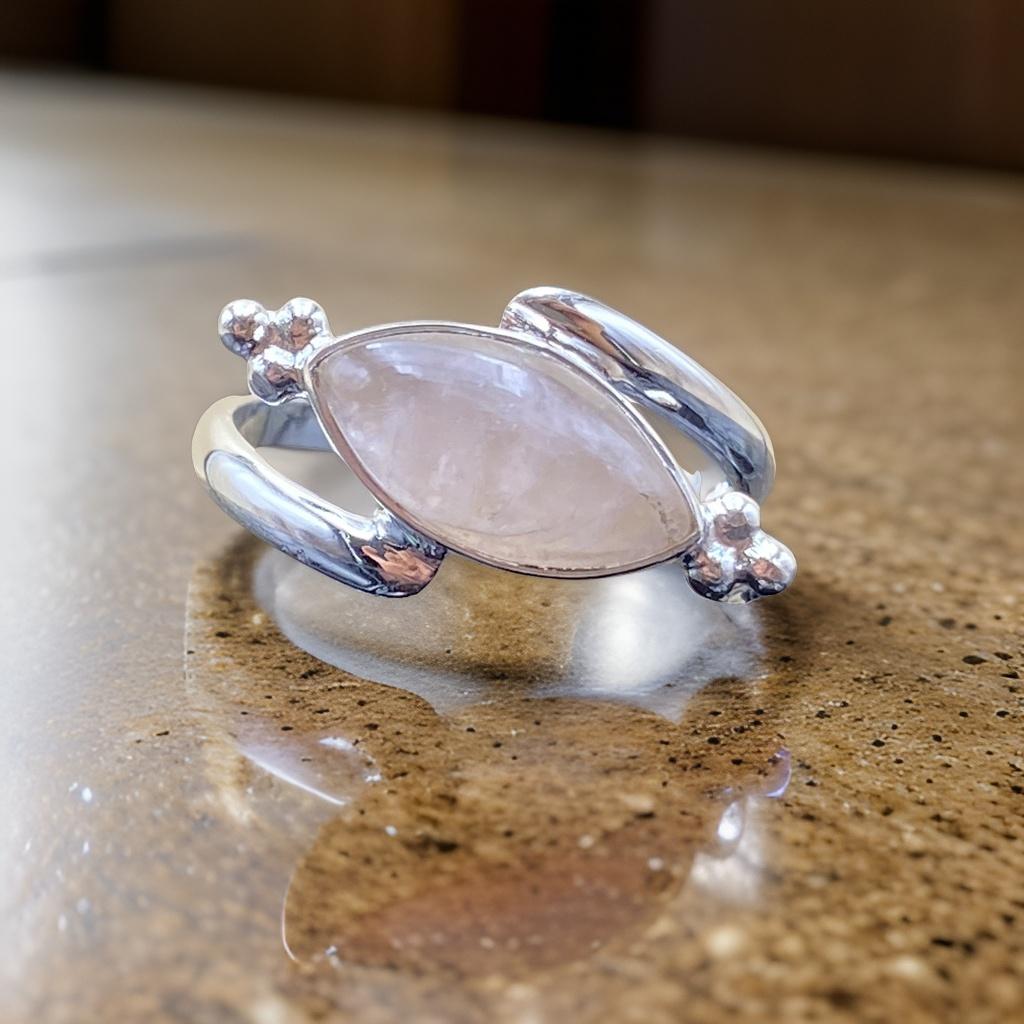 Rose Quartz Ring, 925 Sterling Silver Ring, Quartz Handmade Ring, Marquise Cut Stone Ring, Chunky Pink Stone Ring Gift For Her Birthday.
Rose Quartz Ring, 925 Sterling Silver Ring, Quartz Handmade Ring, Marquise Cut Stone Ring, Chunky Pink Stone Ring Gift For Her Birthday.