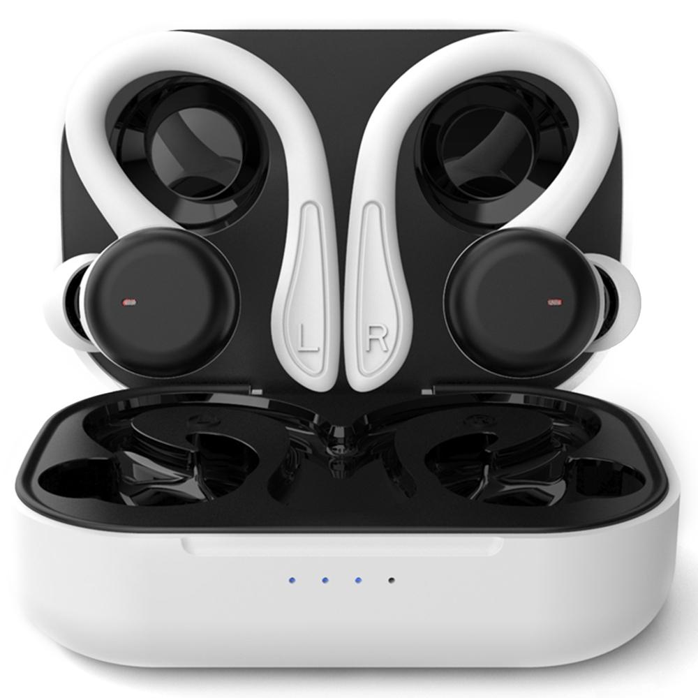 T40 Ear Hook Wireless Earphone IPX6 Waterproof Hands-free Touch Control Bending Sports Earbuds White
T40 Ear Hook Wireless Earphone IPX6 Waterproof Hands-free Touch Control Bending Sports Earbuds White
