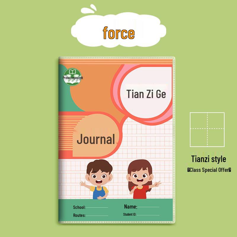 Elementary School Notebooks: Grades 1-6 with Tianzige, Square Grids, and Weekly Journals
Elementary School Notebooks: Grades 1-6 with Tianzige, Square Grids, and Weekly Journals