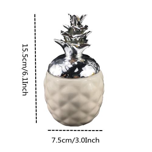 15.5cm 20.5cm Ceramic Pineapple Storage Box for Jewelry Black Pineapple Figurines Fruit Crafts Ornaments For Home Offices
15.5cm 20.5cm Ceramic Pineapple Storage Box for Jewelry Black Pineapple Figurines Fruit Crafts Ornaments For Home Offices