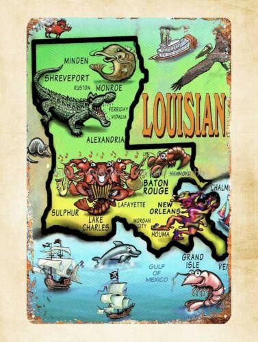 decorative wall decor retro travel postcard Louisiana metal tin signAluminum 20x30cm(7.8x11.8inch)
decorative wall decor retro travel postcard Louisiana metal tin signAluminum 20x30cm(7.8x11.8inch)