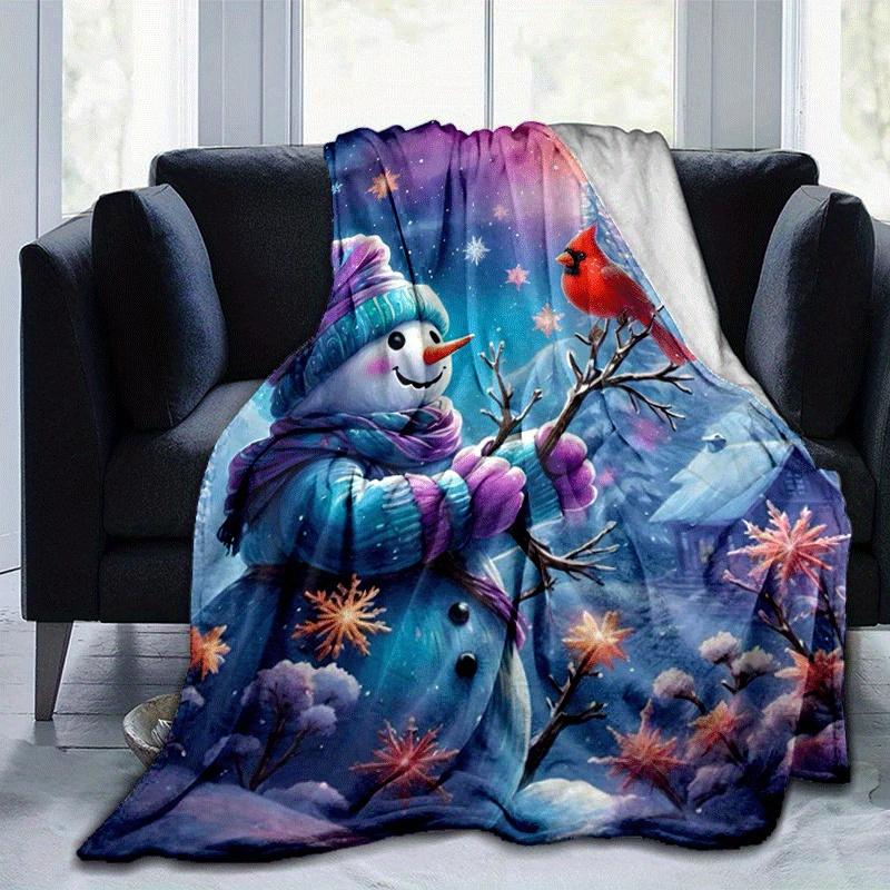 1pc Christmas Snowman Printing Lightweight Flannel Blanket, Comfortable and Warm Blanket, for Camping Sofa Bed and Couch Office, Gift 100x150cm
1pc Christmas Snowman Printing Lightweight Flannel Blanket, Comfortable and Warm Blanket, for Camping Sofa Bed and Couch Office, Gift 100x150cm