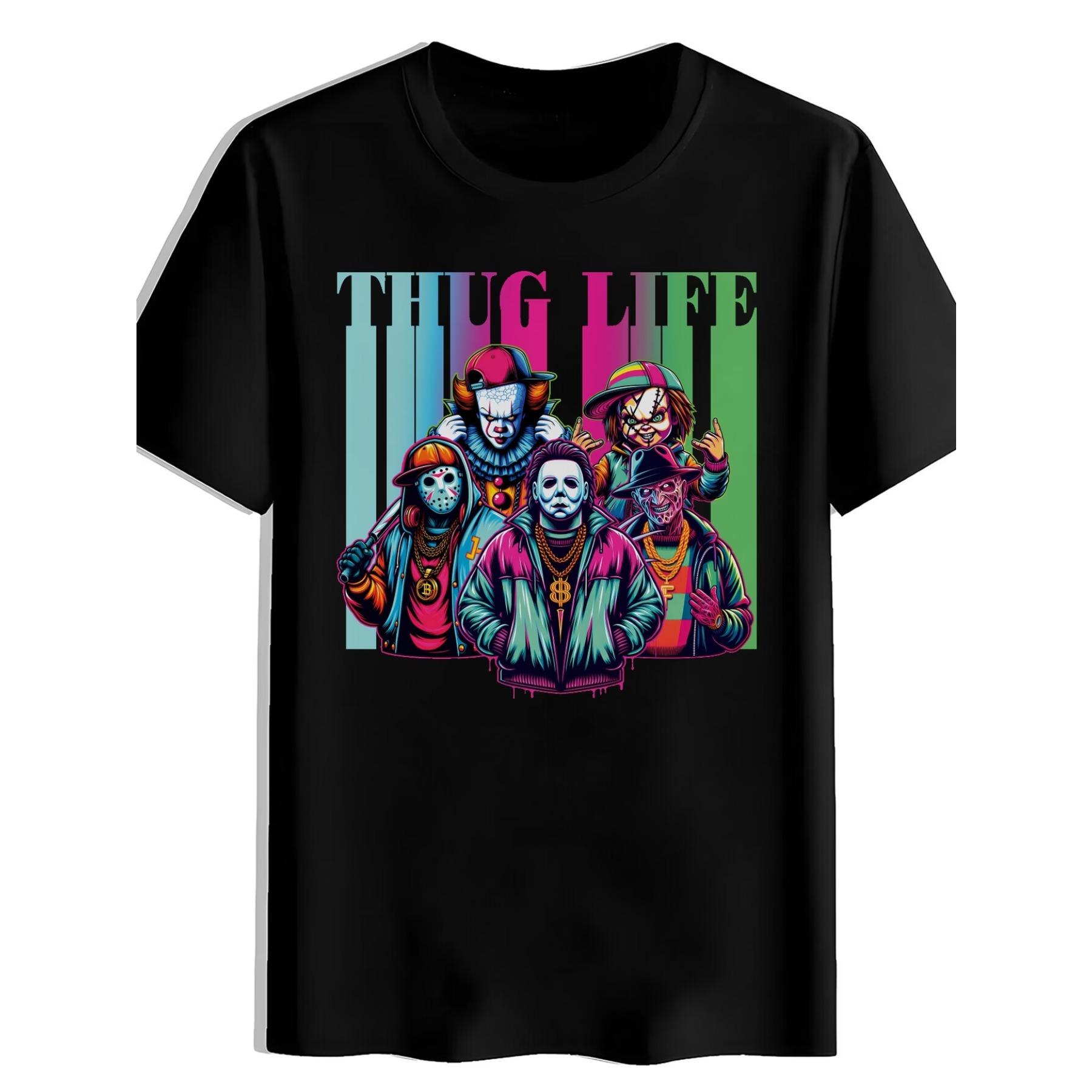 Men s Black Pop Culture Graphic T-Shirt - Thug Life & Tupac Retro Design with Thug Life Lettering & Iconic Outfit Characters - Casual Summer Tee XXL чорний
Men s Black Pop Culture Graphic T-Shirt - Thug Life & Tupac Retro Design with Thug Life Lettering & Iconic Outfit Characters - Casual Summer Tee XXL чорний