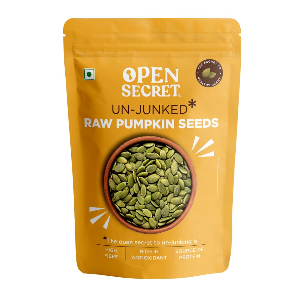 Open Secret Pumpkin Seeds | 200g | Seeds, Pumpkin Seeds 200gm, Raw Pumpkin Seed, Seeds for Eating, Healthy Snacks, Rich in Antioxidant(Pack of 1)
Open Secret Pumpkin Seeds | 200g | Seeds, Pumpkin Seeds 200gm, Raw Pumpkin Seed, Seeds for Eating, Healthy Snacks, Rich in Antioxidant(Pack of 1)