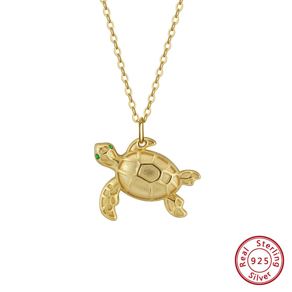 EFFIE QUEEN 925 Sterling Silver Funny Sea Turtle Pendant Necklace Zirconia Creative Gift for Women Jewelry Animal Necklace SN352
EFFIE QUEEN 925 Sterling Silver Funny Sea Turtle Pendant Necklace Zirconia Creative Gift for Women Jewelry Animal Necklace SN352