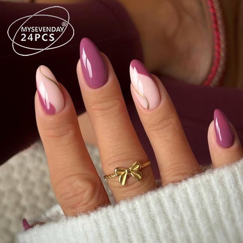 Temu Cross-border Wearable Red Stripe Nail Art Patches - 24 Piece Set of European & American Style Fake Nails Glue Type
Temu Cross-border Wearable Red Stripe Nail Art Patches - 24 Piece Set of European & American Style Fake Nails Glue Type