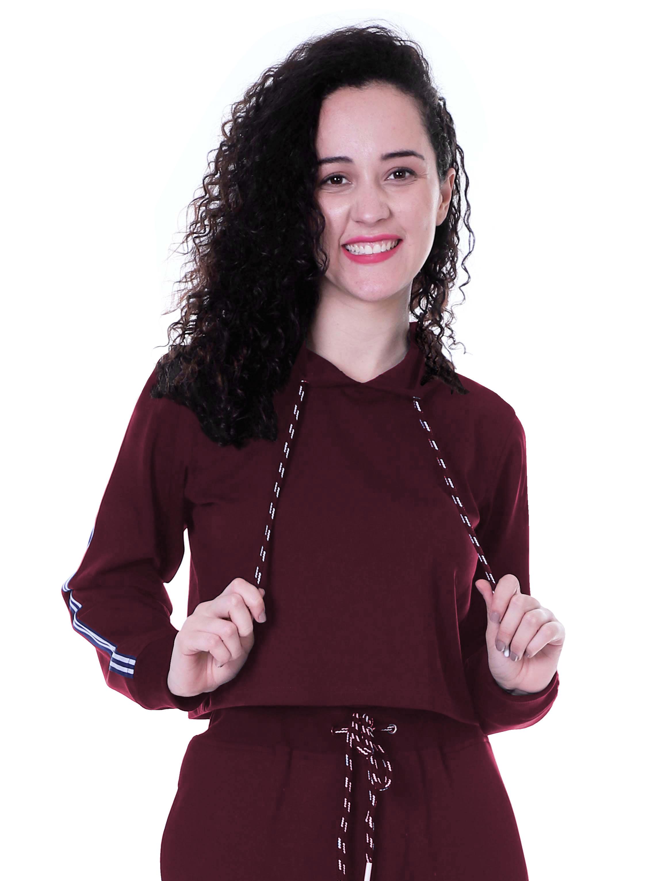 Moomaya Жіночий пуловер, однотонна спортивна укорочена толстовка з довгим рукавом, повсякденний укорочений топ XS малиновий
Moomaya Жіночий пуловер, однотонна спортивна укорочена толстовка з довгим рукавом, повсякденний укорочений топ XS малиновий