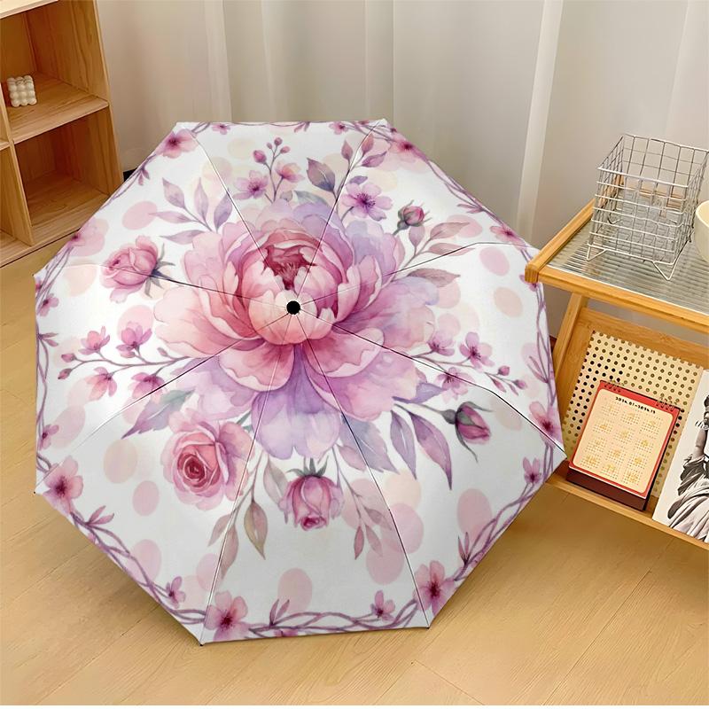 Retro roses Theme Automatic Umbrella Compact 8-Rib Design Sturdy Construction Durable Umbrella Stylish Accessory
Retro roses Theme Automatic Umbrella Compact 8-Rib Design Sturdy Construction Durable Umbrella Stylish Accessory