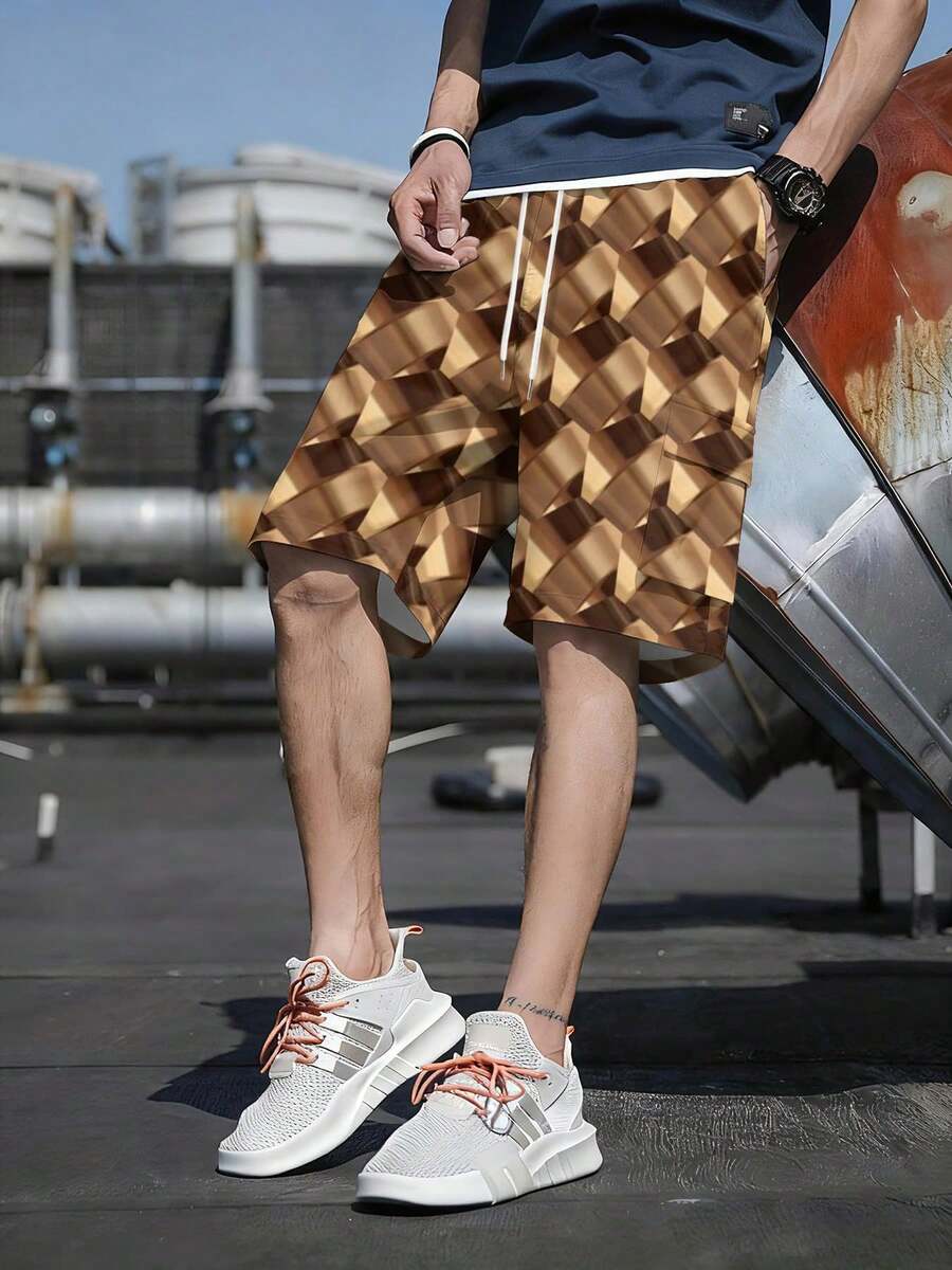 One 3D Geometric Woven Fabric 3D Texture Men s Daily Casual Streetwear Summer Brown With Gold & Brown 3D Geometric Men s Cargo Shorts XL
One 3D Geometric Woven Fabric 3D Texture Men s Daily Casual Streetwear Summer Brown With Gold & Brown 3D Geometric Men s Cargo Shorts XL