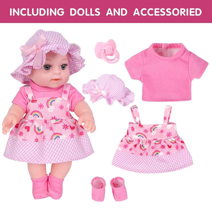 SHEIN 12 Reborn Doll Set: Summer Overalls & Skirt, 30CM Children s Comfort Collection. 12-inch Doll Set
SHEIN 12 Reborn Doll Set: Summer Overalls & Skirt, 30CM Children s Comfort Collection. 12-inch Doll Set