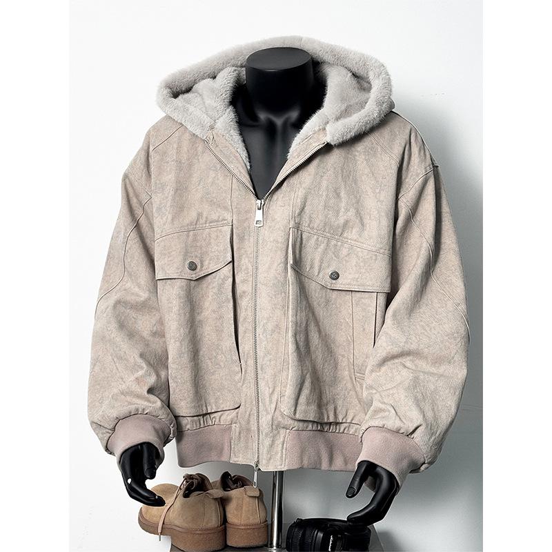 Men s Trendy Retro Marble Texture Cotton Jacket with Plus Velvet for Winter Warmth M (75-110 lbs) сірий колір/пшеничний
Men s Trendy Retro Marble Texture Cotton Jacket with Plus Velvet for Winter Warmth M (75-110 lbs) сірий колір/пшеничний