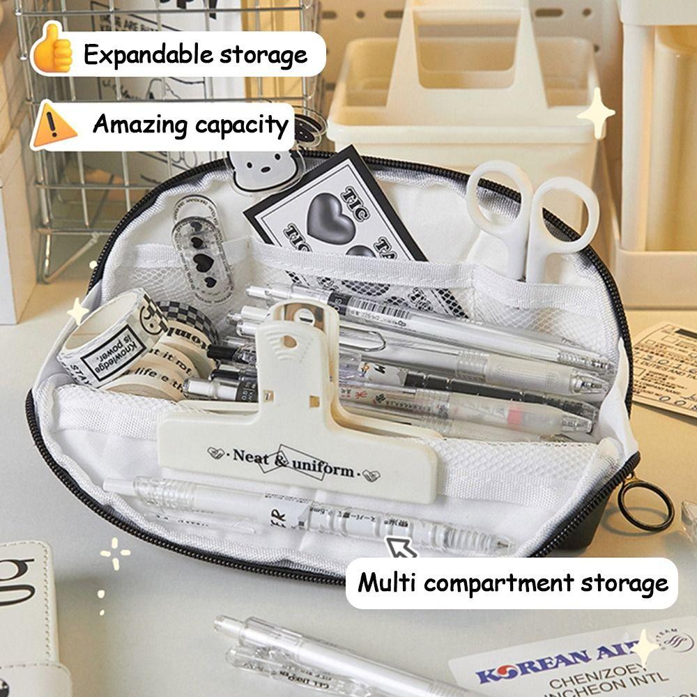 Canvas Pen Bag Large Capacity Stationery Storage Pouch Portable Pencil Case Student Gift
Canvas Pen Bag Large Capacity Stationery Storage Pouch Portable Pencil Case Student Gift
