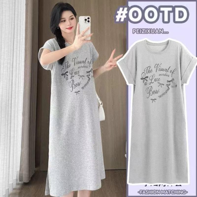 Pregnant Woman s Loose and Casual Oversized Slit Long Dress, Summer Short-sleeved Dress 4XL сірий колір
Pregnant Woman s Loose and Casual Oversized Slit Long Dress, Summer Short-sleeved Dress 4XL сірий колір