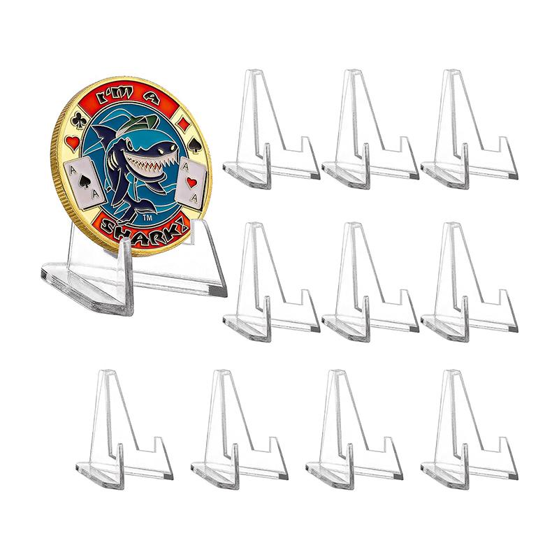 20Pcs Clear Acrylic Coin Display Stand Holder Small Easel Rack Card Commemorative Challenge Coin Capsule Holder Stand Support,
20Pcs Clear Acrylic Coin Display Stand Holder Small Easel Rack Card Commemorative Challenge Coin Capsule Holder Stand Support,