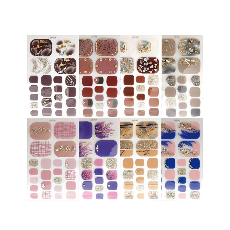 Women Girls Self-Adhesive Waterproof Full Cover Fresh Style Foot Decorations Toe Nail Stickers Manicure Decals
Women Girls Self-Adhesive Waterproof Full Cover Fresh Style Foot Decorations Toe Nail Stickers Manicure Decals