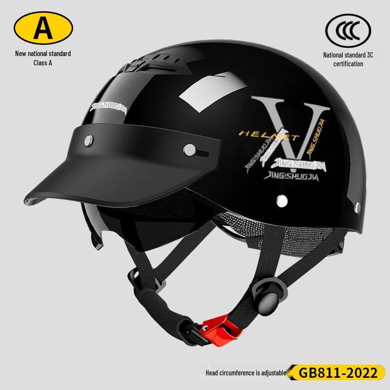 3C Certified Men s Electric Vehicle Half Helmet, Lightweight, Breathable, All-Season with Summer Sun Protection
3C Certified Men s Electric Vehicle Half Helmet, Lightweight, Breathable, All-Season with Summer Sun Protection