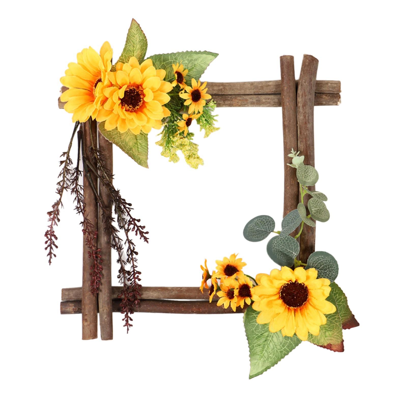 Rustic Sunflower Decor with Artificial Flowers and Wooden Frame for Home, Office, or Event Decoration 18x18 Inches
Rustic Sunflower Decor with Artificial Flowers and Wooden Frame for Home, Office, or Event Decoration 18x18 Inches
