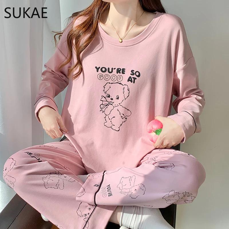 SUKAE Pink Puppy Printing Women Sleepwear New Pijama Set O-neck Long Sleeve Pijama Осень-Весна Искусственный Хлопок Sleepwear M for 35-48KG
SUKAE Pink Puppy Printing Women Sleepwear New Pijama Set O-neck Long Sleeve Pijama Осень-Весна Искусственный Хлопок Sleepwear M for 35-48KG