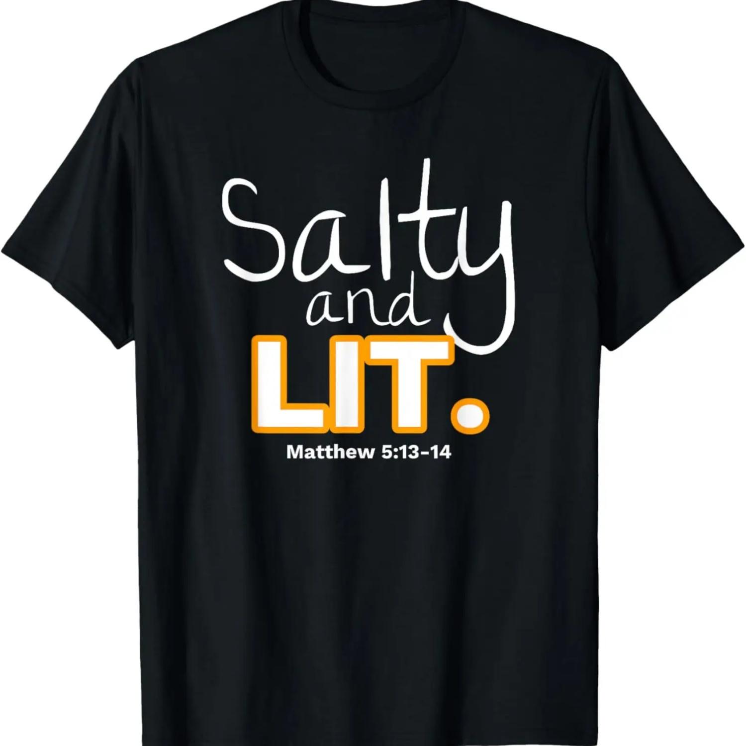Salty & Lit Funny Christian T-Shirt S чёрный
Salty & Lit Funny Christian T-Shirt S чёрный