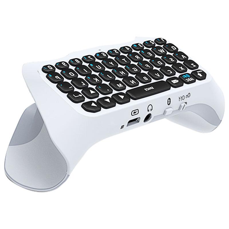Мини-Bluetooth-совместимая беспроводная клавиатура, совместимая с игровым контроллером PS5 Внешняя клавишная панель с динамиком