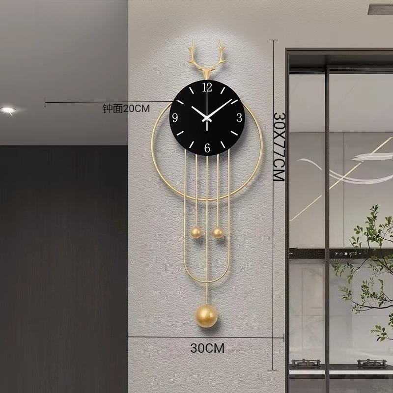 Nordic Luxury Living Room Deer Head Wall Clock Metal Design Restaurant Mute Clock Bedroom Kitchen Study Wall Clock Room Decor (as the picture,30 X77cm)
Nordic Luxury Living Room Deer Head Wall Clock Metal Design Restaurant Mute Clock Bedroom Kitchen Study Wall Clock Room Decor (as the picture,30 X77cm)