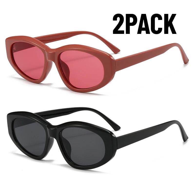 2Pack New Year Gift Frame Oval Sunglasses Women Men Fashion Multicolor Shades Sun Glasses Female Brand Designer Gradient Eyewear
2Pack New Year Gift Frame Oval Sunglasses Women Men Fashion Multicolor Shades Sun Glasses Female Brand Designer Gradient Eyewear