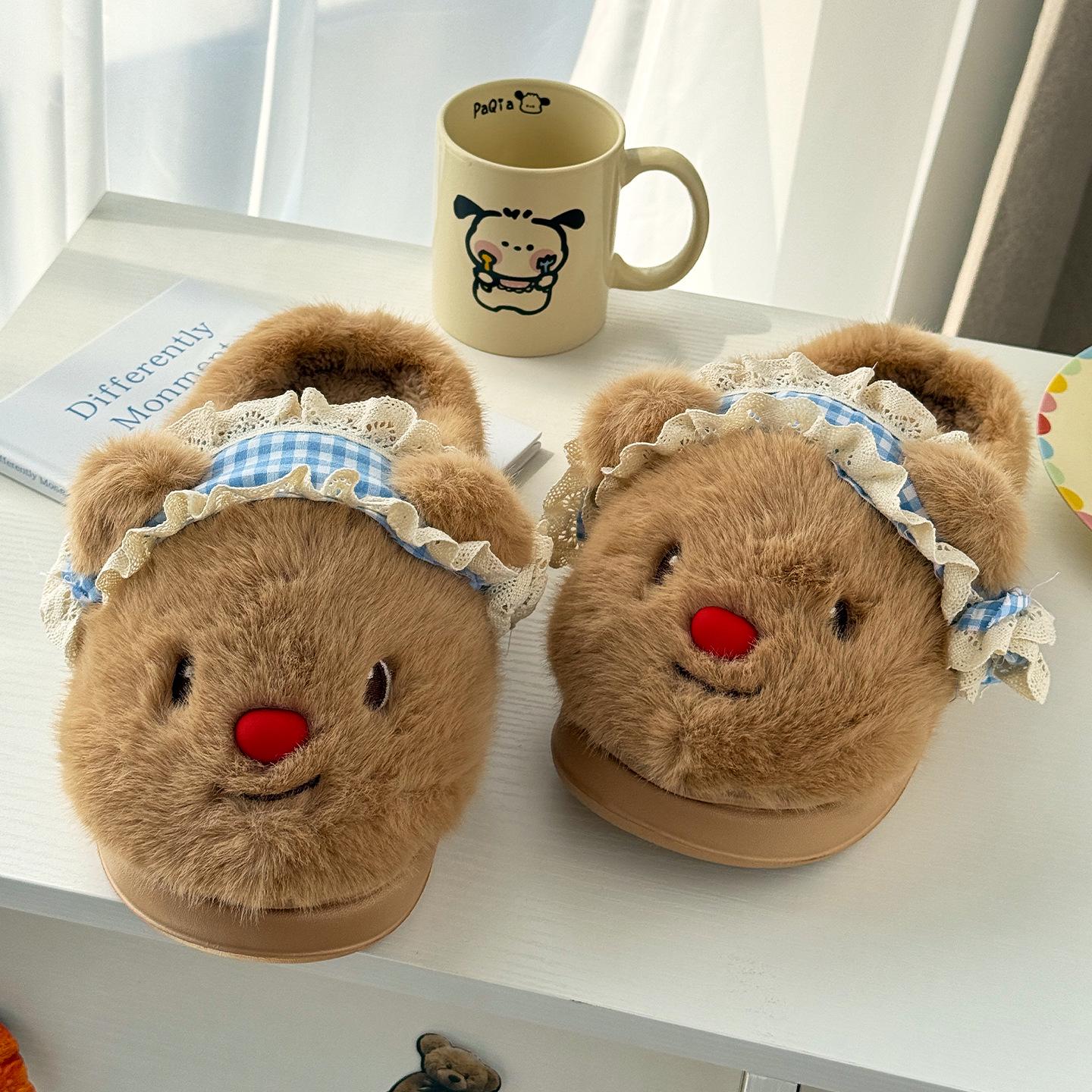 Мультяшные 3D плюшевые тапочки-медвежата для женщин, нескользящие, для дома, зима 38-39 коричневый
Мультяшные 3D плюшевые тапочки-медвежата для женщин, нескользящие, для дома, зима 38-39 коричневый