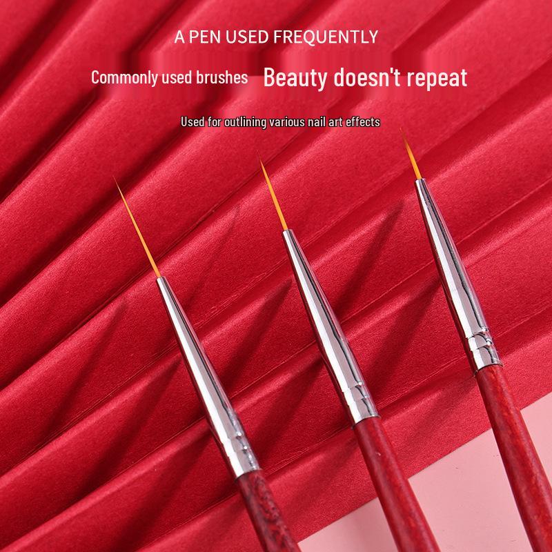 Rosewood Handle Nail Art Liner Brush - Fine Line Hook Pen for Painting & BJD Face Detailing.
Rosewood Handle Nail Art Liner Brush - Fine Line Hook Pen for Painting & BJD Face Detailing.