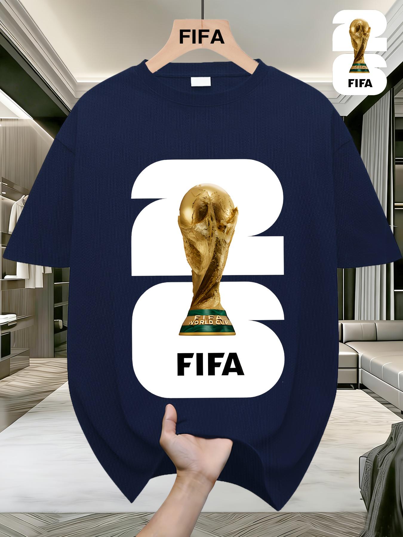 Мужская футболка с принтом Чемпионата мира по футболу FIFA, универсальный и модный летний предмет, повседневная и удобная одежда S
Мужская футболка с принтом Чемпионата мира по футболу FIFA, универсальный и модный летний предмет, повседневная и удобная одежда S