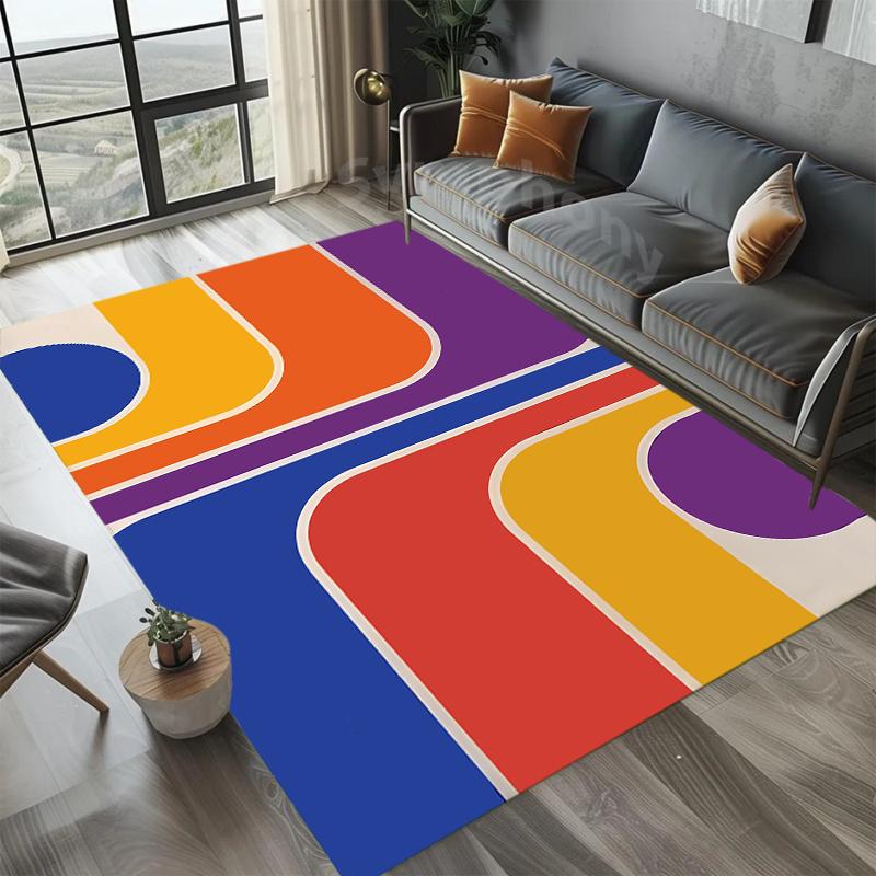 Modern Geometric Color Block Carpet Minimalist Abstract Design Home Decor Rug Soft Anti-slip Floor Decor Mat for Living Room 40X60cm
Modern Geometric Color Block Carpet Minimalist Abstract Design Home Decor Rug Soft Anti-slip Floor Decor Mat for Living Room 40X60cm