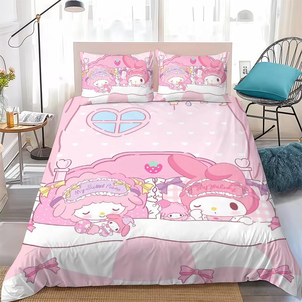 My M-Melody Kawaii Duvet Cover Set Home Style Bedding Soft Laundry Cotton Bed 3 Piece Set Student Dormitory Gift 135x200cm
My M-Melody Kawaii Duvet Cover Set Home Style Bedding Soft Laundry Cotton Bed 3 Piece Set Student Dormitory Gift 135x200cm