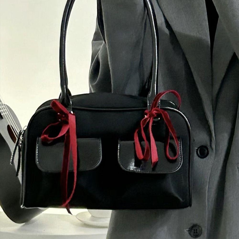 Новый дизайн Y2K Boston Tote Bag Double Pockets Lady Сумки Vintage Bow Плечевые сумки для женщин чёрный
Новый дизайн Y2K Boston Tote Bag Double Pockets Lady Сумки Vintage Bow Плечевые сумки для женщин чёрный