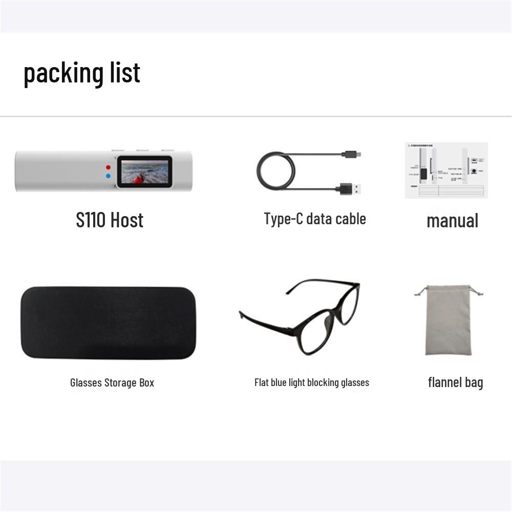 S110 Head-Mounted Outdoor Camera Glasses for Fishing, Takeaway, and Cycling
S110 Head-Mounted Outdoor Camera Glasses for Fishing, Takeaway, and Cycling