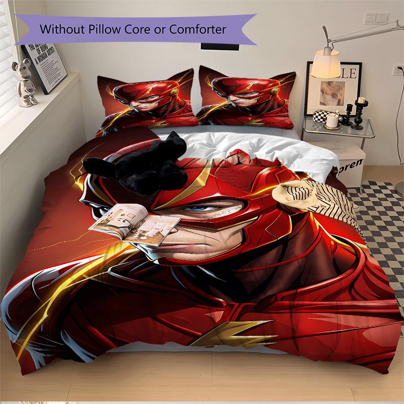 3pcs Flash superhero Duvet Cover Set, 1 Duvet Cover + 2 Pillowcases (No Insert), High-Definition Print for All Seasons,Durable yy251103066 135x200cm
3pcs Flash superhero Duvet Cover Set, 1 Duvet Cover + 2 Pillowcases (No Insert), High-Definition Print for All Seasons,Durable yy251103066 135x200cm